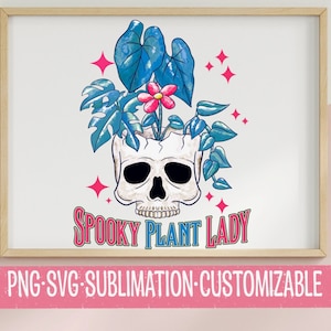 Senhora Planta Assustadora PNG e SVG | Download Digital | Presente Feminino | Clipart para Amantes de Plantas | Gráficos Femininos | Uso Comercial