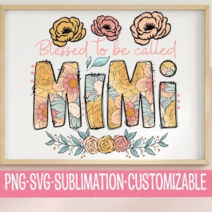 On a la chance de s'appeler Mimi PNG SVG | Téléchargement numérique | Clipart grand-mère | Graphismes mignons de grand-mère