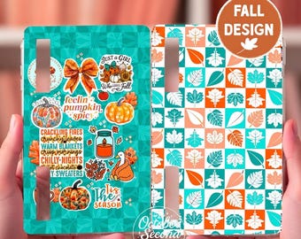 Pumpkin Spicy Boox Palma Case Insert | Reversible Fall Pumpkin E-Reader Sleeve Design