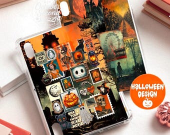 Trick Treat Terror iPad Case Insert | Reversible Vintage Halloween Sleeve Design