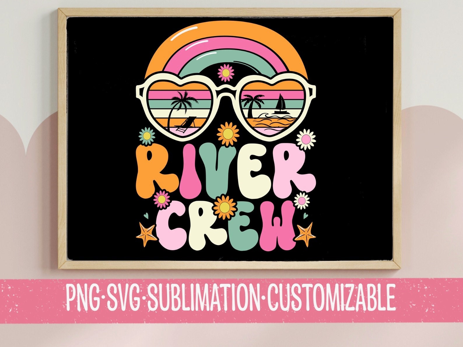 River Crew PNG: Vacation Graphic, Girl's Trip Travel Clipart (Digital Download, Commercial Use)