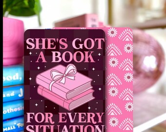 Reversible Kindle Case Insert, She's Got a Book for Every Situation