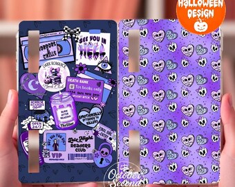 Purple Goth Cutie Boox Palma Case Insert | Reversible Halloween Horror Romance Sleeve Design