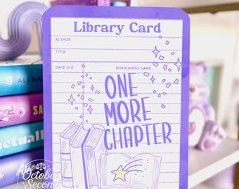 Reversible Kindle Paperwhite Case Insert, Library Card One More Chapter, Purple Floral Galaxy