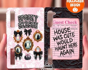 Spooky Season Boox Palma Case Insert | Reversible Pastel Halloween Ghost Sleeve Design