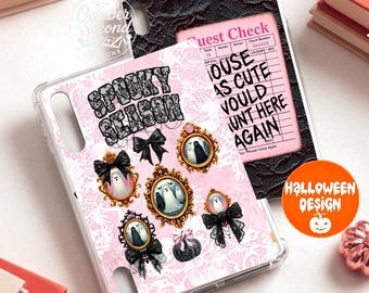 Spooky Season iPad Case Insert | Reversible Pastel Halloween Ghost Sleeve Design