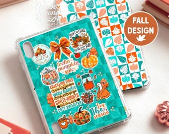 Pumpkin Spicy iPad Case Insert | Reversible Fall Pumpkin Sleeve Design