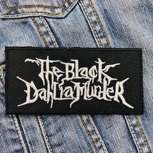 The Black Dahlia Embroidered Patch Badge Applique Iron on 383142