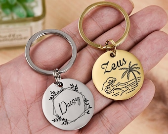 Placa de identificación personalizada para mascotas: Etiqueta de identificación personalizada para collar de perro o gato