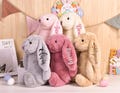 Embroidered Easter Bunny Rabbit Personalized, Easter Gifts, Bunny Toy,Custom Monogrammed Bunny Rabbit,Bunny Soft Plush Toy,Flower Girl Gifts