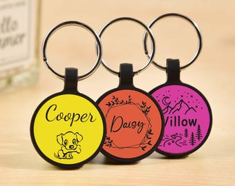 Personalized Silicone Dog Tag: Silent Pet ID Tag, Engraved
