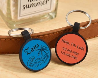 Personalized Silicone Dog Tag: Engraved Silent Pet ID