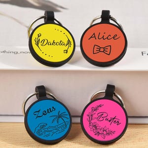 Silent Dog Tag, Silicone Dog Tags, Personalized Dog ID Tags, Dog Tags for Dogs, Engraved Silicone Dog Tag, Soundless Tag, Pet Tags, Cat Tags