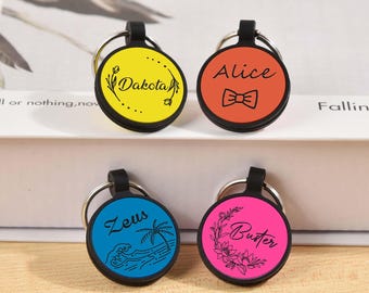 Personalized Silent Silicone Dog Tag: Engraved Pet ID