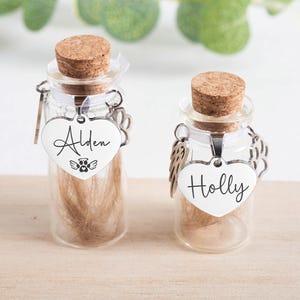 Pet Fur or Ashes Glass Memorial Jar with Dog Paws and Wings,Personalized Urn Gifts, Pet Memorial Jar,Loss of Pet Gift,Honor Your Beloved Pet