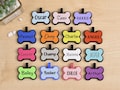 Personalized Bone-Shaped Silicone Dog Tag: Silent Pet ID, Custom Engraved product logo