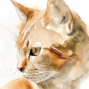 Mini Pet Portraits - Hand Sketched and Painted, Made to Order Custom Pet Portrait on Canvas Paper, Pet Portrait From Photo, Dog, Cat