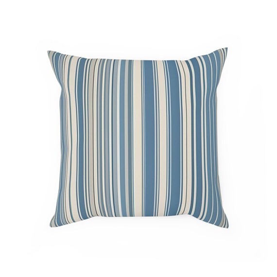 Blue white striped cushions online