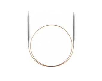 30 ADDI Fixed Circular Knitting Needle 20 40 cm length Brass tips Gold Cord