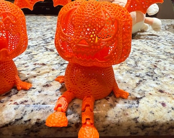 3D Printed Halloween Pumpkin Shelf Decoration