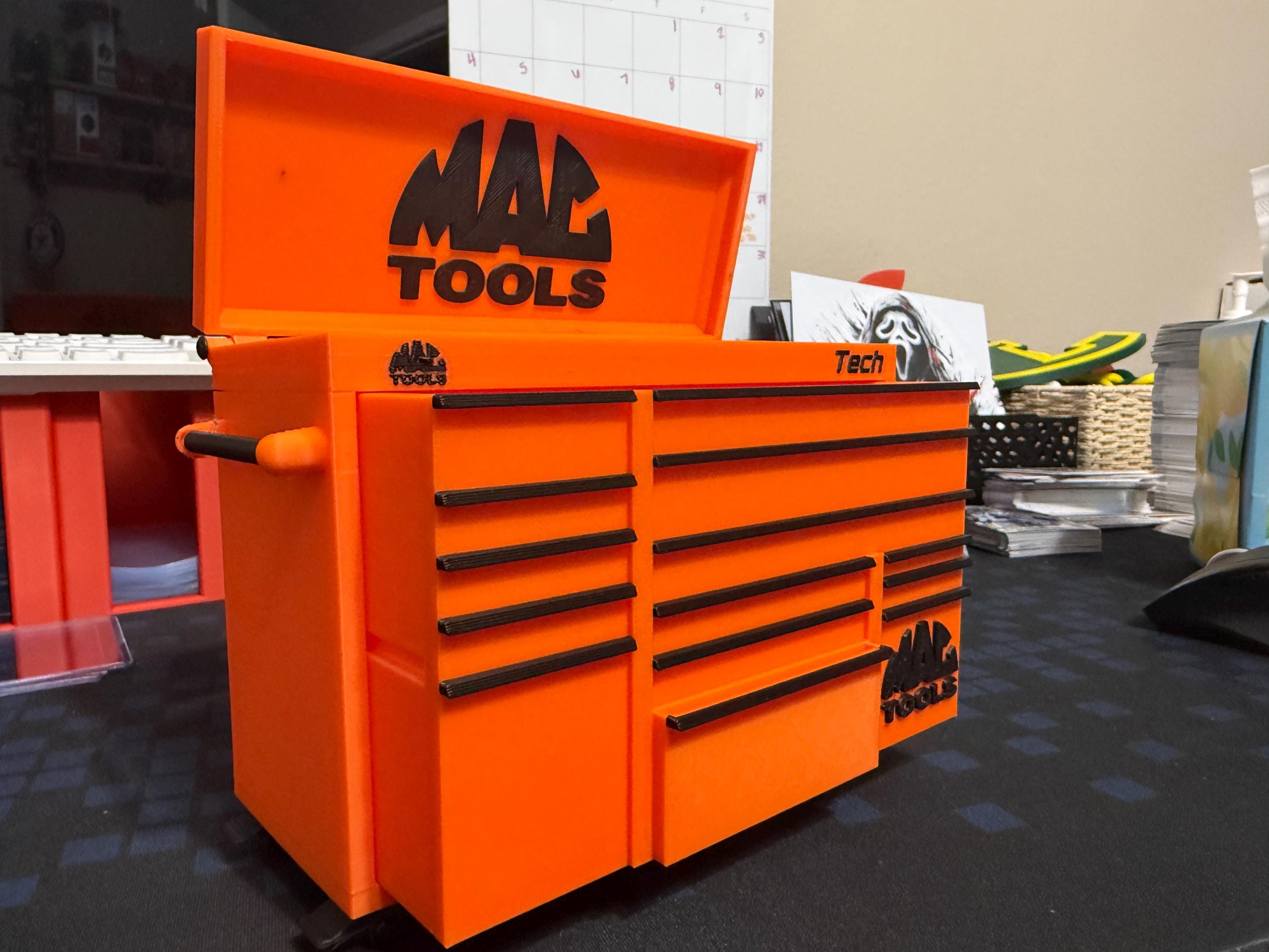 3D Printed Mini “MAC” Toolbox Business Card Holder - Etsy