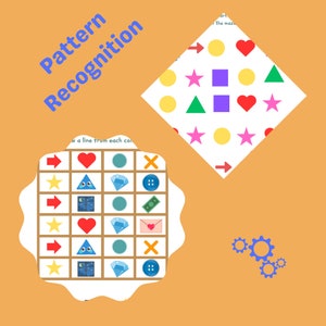 Pattern Recognition Like a Programmer for Kids· Printable Activity Book| Coding Kids, Preschool Learning Sheets, Fine Motor Skills