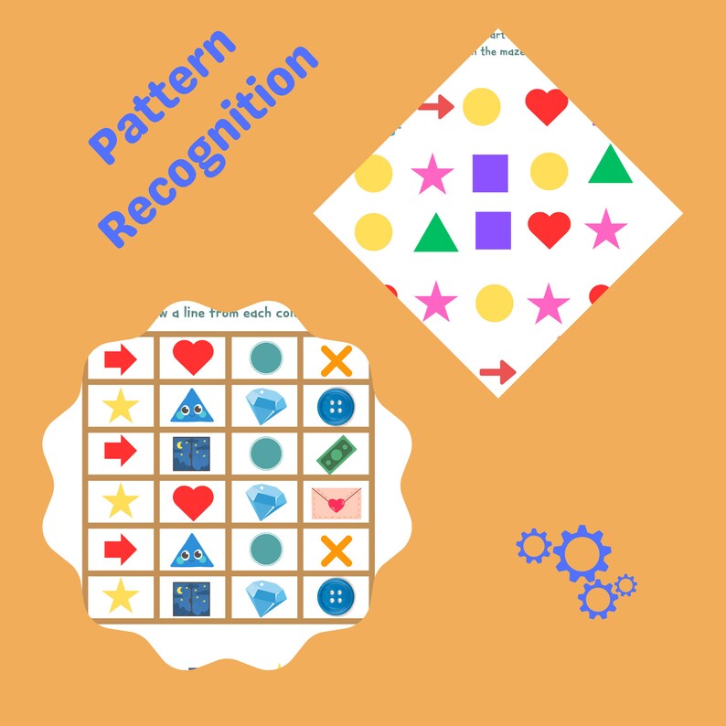 Pattern Recognition Like a Programmer for Kids· Printable Activity Book| Coding Kids, Preschool Learning Sheets, Fine Motor Skills