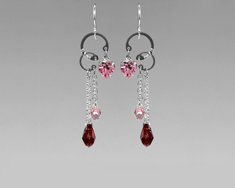 Pink Swarovski Crystal Earrings Red - Swarovski Eros Red Crystal Heart Pendant Pink Swarovski Crystal Earrings Red - Swarovski Eros Red Crystal Heart Pendant