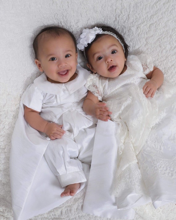 twin baptism outfits