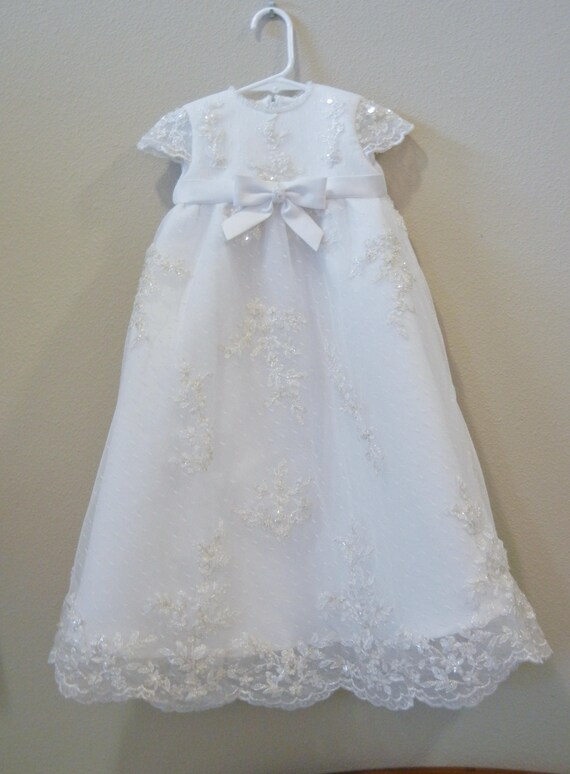 baptism gown made from wedding dress