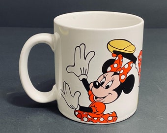Vintage Disney Minnie Mouse Dancing Coffee Mug Collectible
