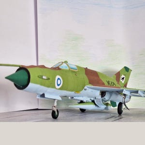 Paper craft, model airplane, scale model, handmade aircraft