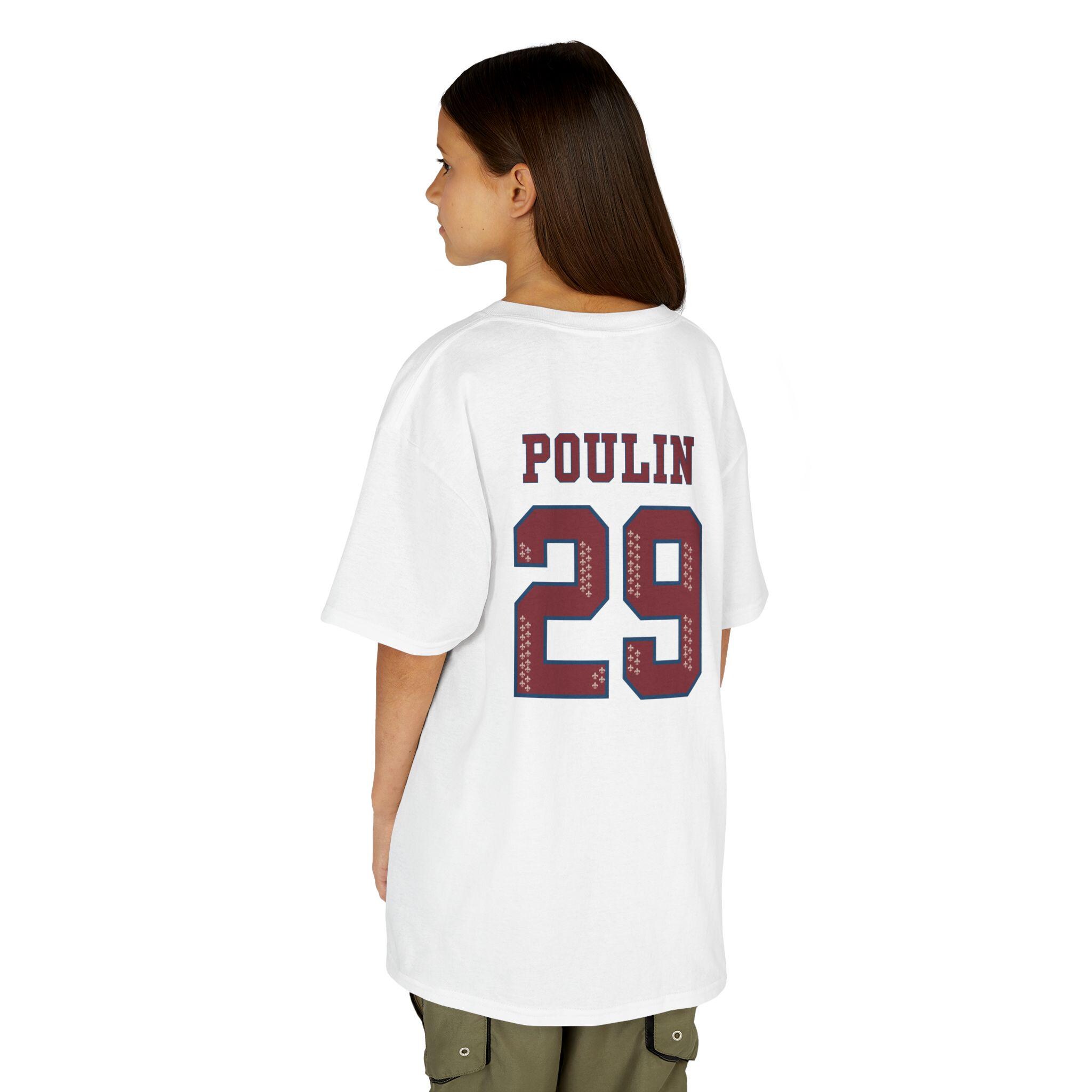PWHL Montreal Victoire Kids Jersey Tee: POULIN - Etsy Canada