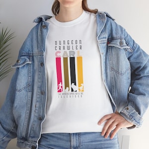 Camiseta unissex Dungeon Crawler Crawl Creature Silhouette imagem 4