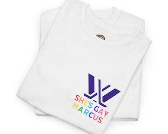 Camiseta unisex PWHL Shes Gay Marcus