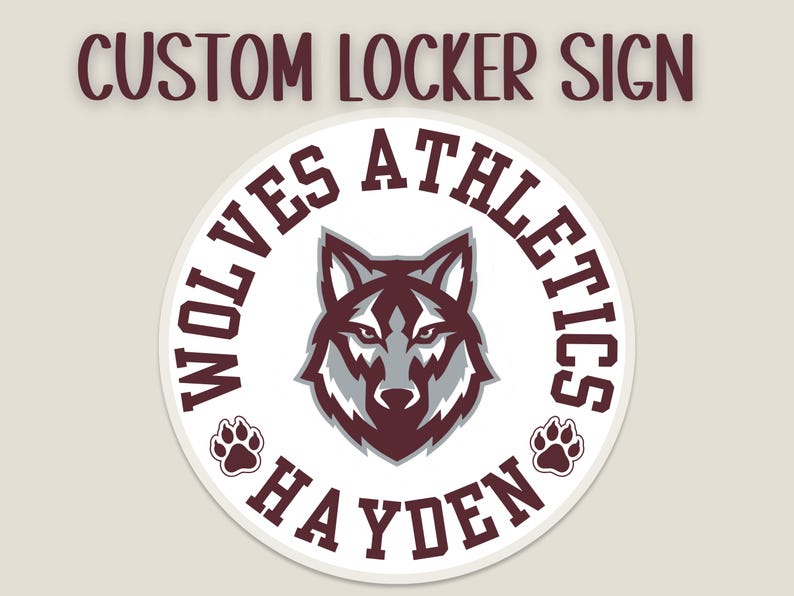 Custom Locker Room Sign for Volleyball Soccer Basketball Tennis ...