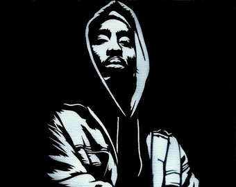 8.5x11 (Tupac) Bishop Stencil Art Print