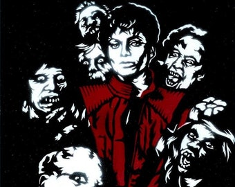 8.5x11 Thriller (Michael Jackson) Stencil Art Print