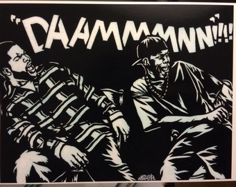 8.5x11 Friday Stencil Art Print