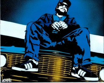 8.5x11 Eazy-E Stencil Art Print