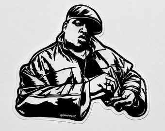 Biggie 3.2x2.9 inch Vinyl Sticker