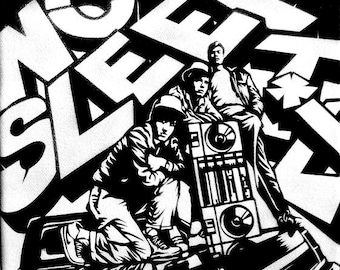 Beastie Boys (No Sleep Til Brooklyn) 8.5x8.5 Stencil Art Print