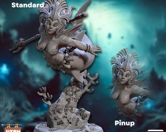 Tryphosa, Mother of Sharks — Siren Witch Resin Miniature, Artisan Guild (28/32/50mm)