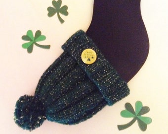 Post Foot Surgery Gift/Green Cast Sock/Unisex Cast Sock/Cast Comfort/Get Well Gift/Toe Warmer/Ankle Cast Aide/St. Patrick’s Day Cast Sock