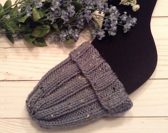 Calcetín de yeso de mezclilla moteada/Calcetín de yeso para después de una cirugía de pie/Calcetín de yeso unisex/Calcetín de yeso para después de una cirugía de muñeca/Calcetín de yeso de mezclilla azul de punto/Calcetín de yeso boutique