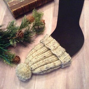 Foot Surgery Gift/Post Foot Surgery Gift/Unisex Cast Sock/Boutique Cast Sock/Knit Cast Toe Bootie/Cream Color Cast Sock/Oatmeal Cast Sock