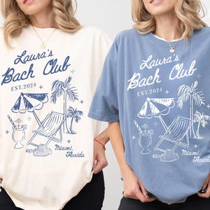 Personalized Beach Bachelorette Shirts, Bachelorette Party Shirts, Girls Party Shirt, Bridal Shower Gifts, Bach Club Bachelorette Shirt