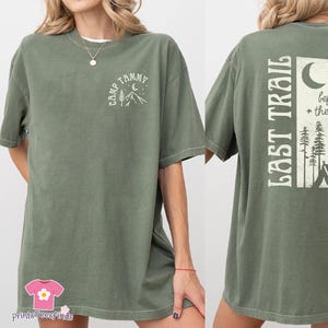 Custom Camp Bachelorette Shirt, Last Trail Before The Veil Shirt, Mountain Themed Bach Shirt, Cabin Crew Group Tee, Hiking Bride Party Favor