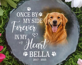 FREE STAND Pet Memorial Garden Stone, Dog Loss Gift, Pet Memorial Stone Garden Sign with Photo, Dog Loss Gift, Pet Remembrance Gifts