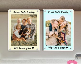 Photo Car Visor Clip, Valentine Visor Clip, Custom Photo Car Visor Clip, Valentine Gifts For Husband, Boyfriend
